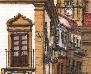 Rúa do Triunfo, Vigo (detalle)