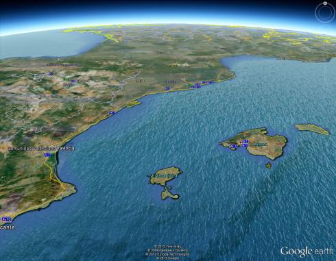 Mapa Islas Baleares