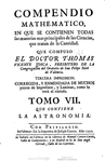 COMPENDIO MATHEMATICO TOMO VII. Astronomia. Edición de 1757 (1ª Ed. en 1710-1715)